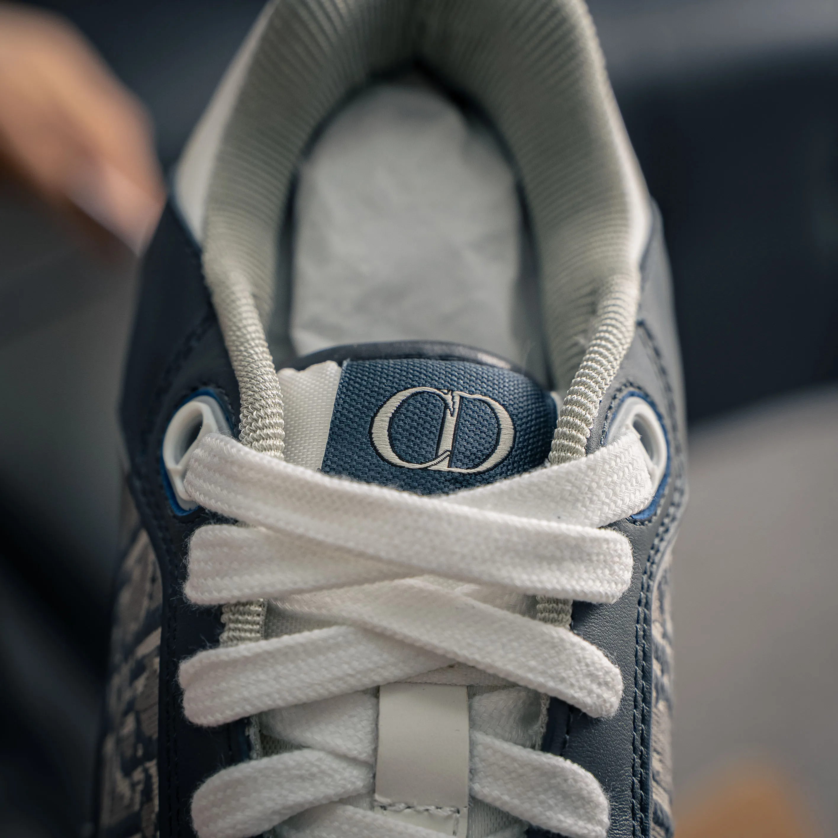 Dior B 27Series Sneakers Skate Shoes B 27 Low-Top Sneakers Series ， Dior Classic 。 White Gray Cowhide Leather ， White