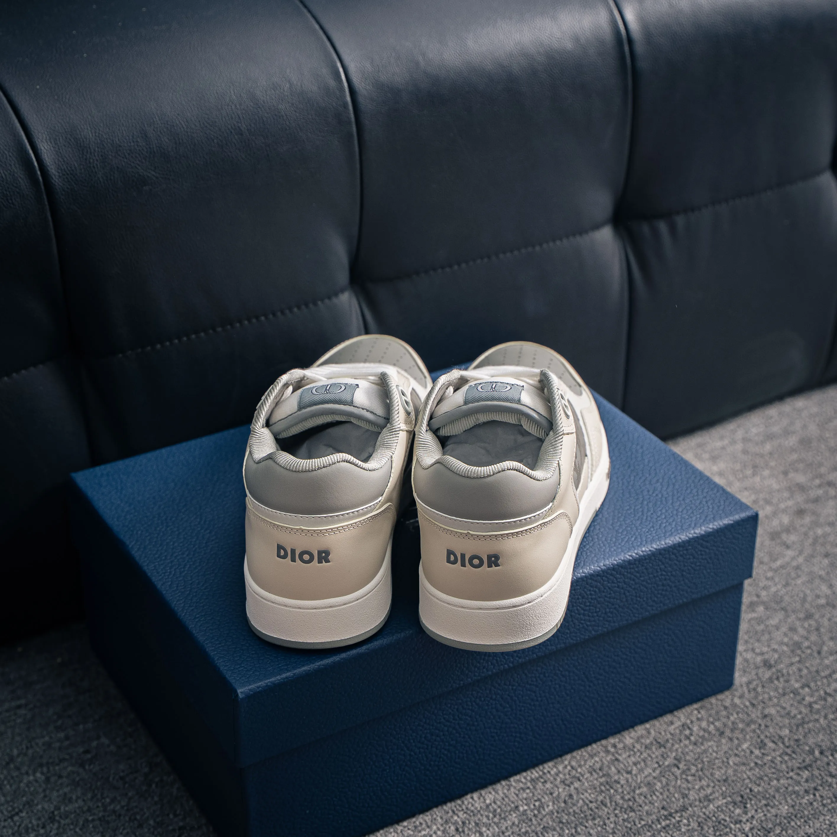 # B 27 Sneakers Di*r Classic B 27 Series Cowhide Leather “CD Icon” Shoes TPUShoes Shoes Shoes
