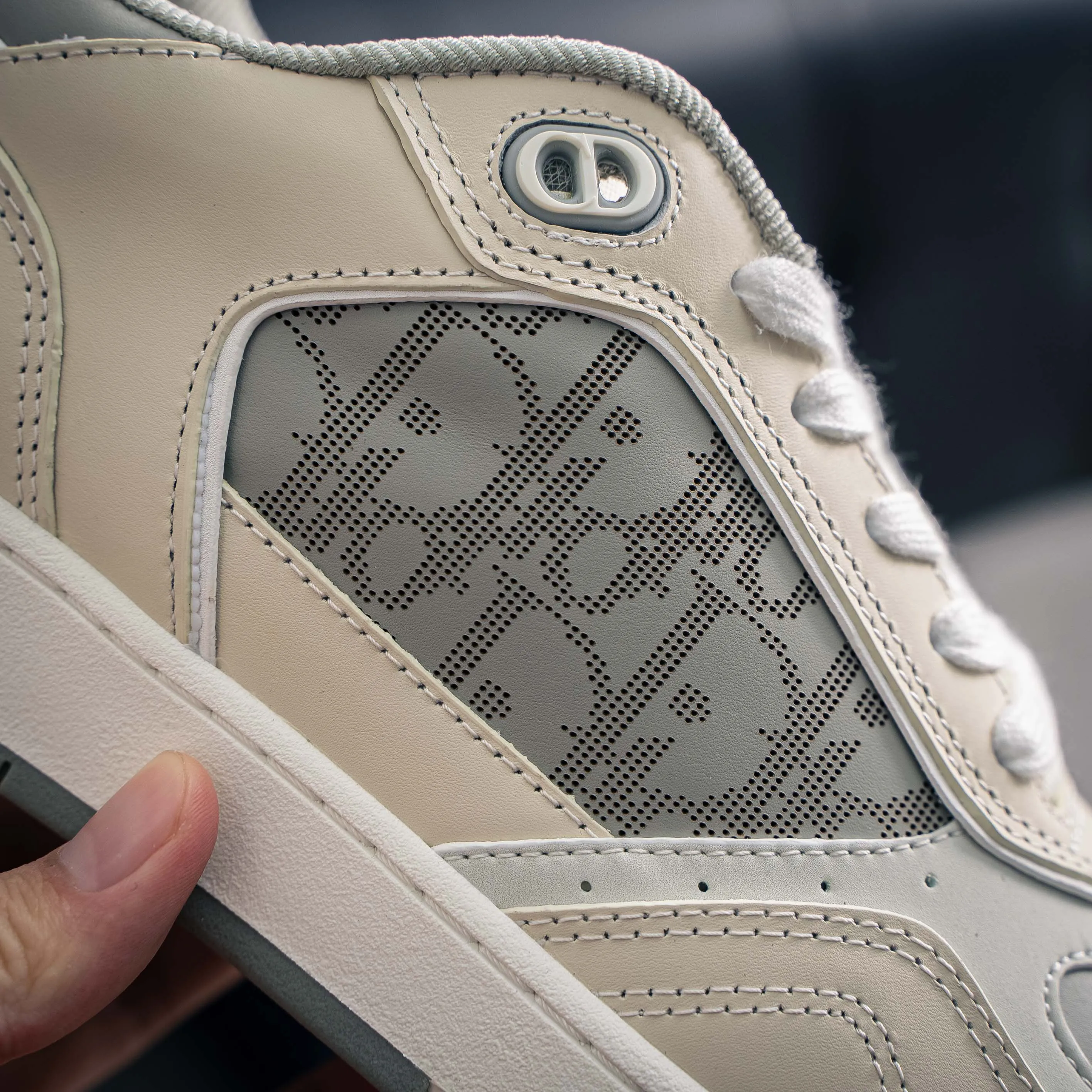 # B 27 Sneakers Di*r Classic B 27 Series Cowhide Leather “CD Icon” Shoes TPUShoes Shoes Shoes