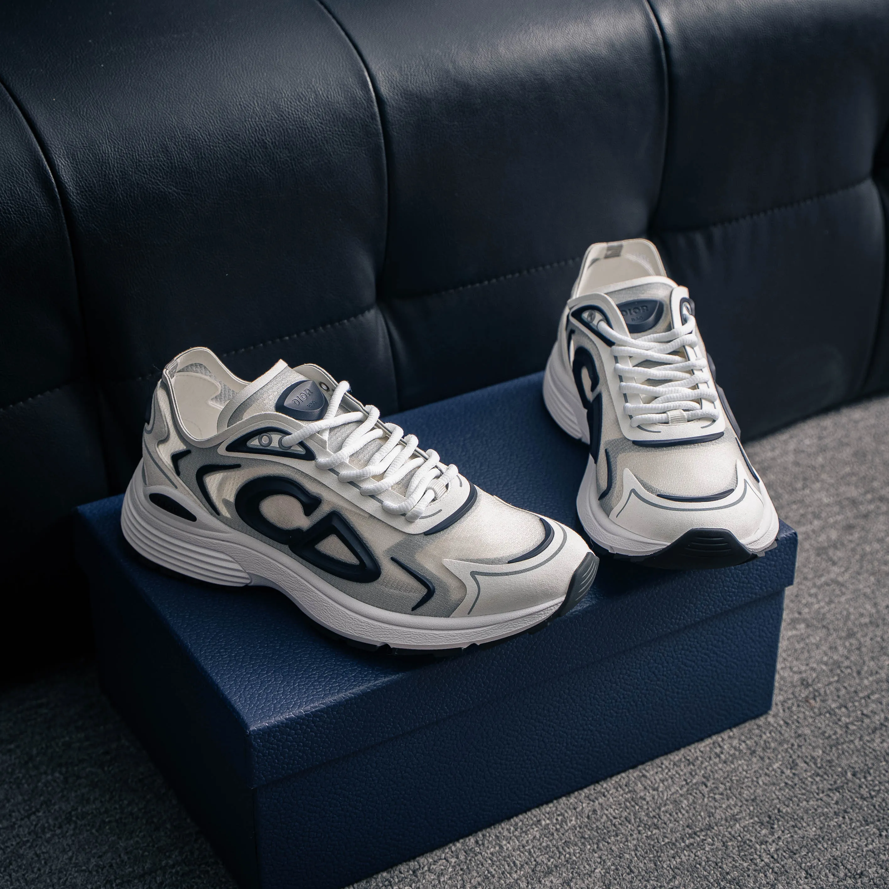 #J 【38-48】 Dior B 30Series Premium Genuine Leather Versatile ： Cowhide Leather+ Ob