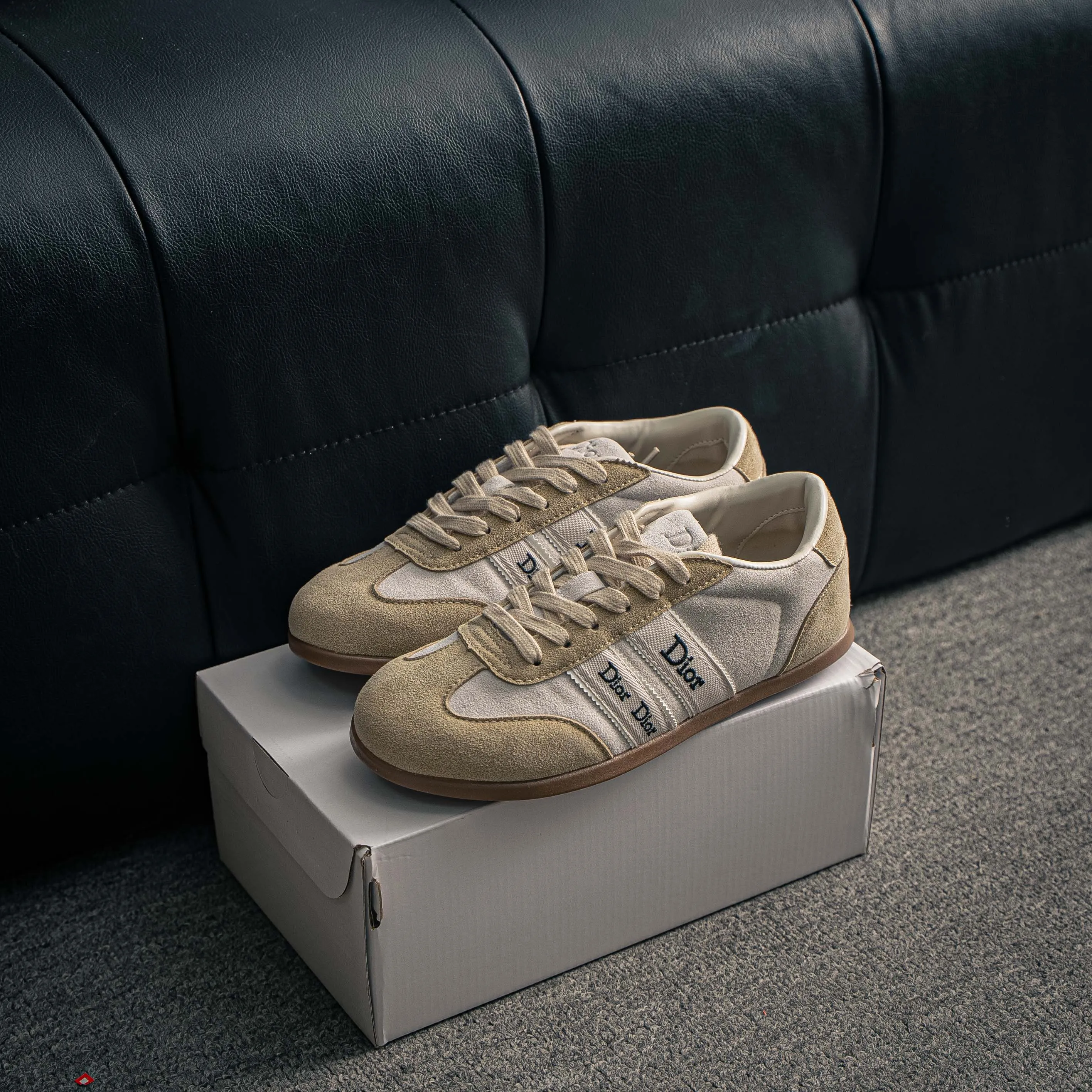 Dior Ribbon Sneaker Sneakers Shoes Dior Classic “J'adior” 。 Shoes （Suede） Cowhide Leather Shoes