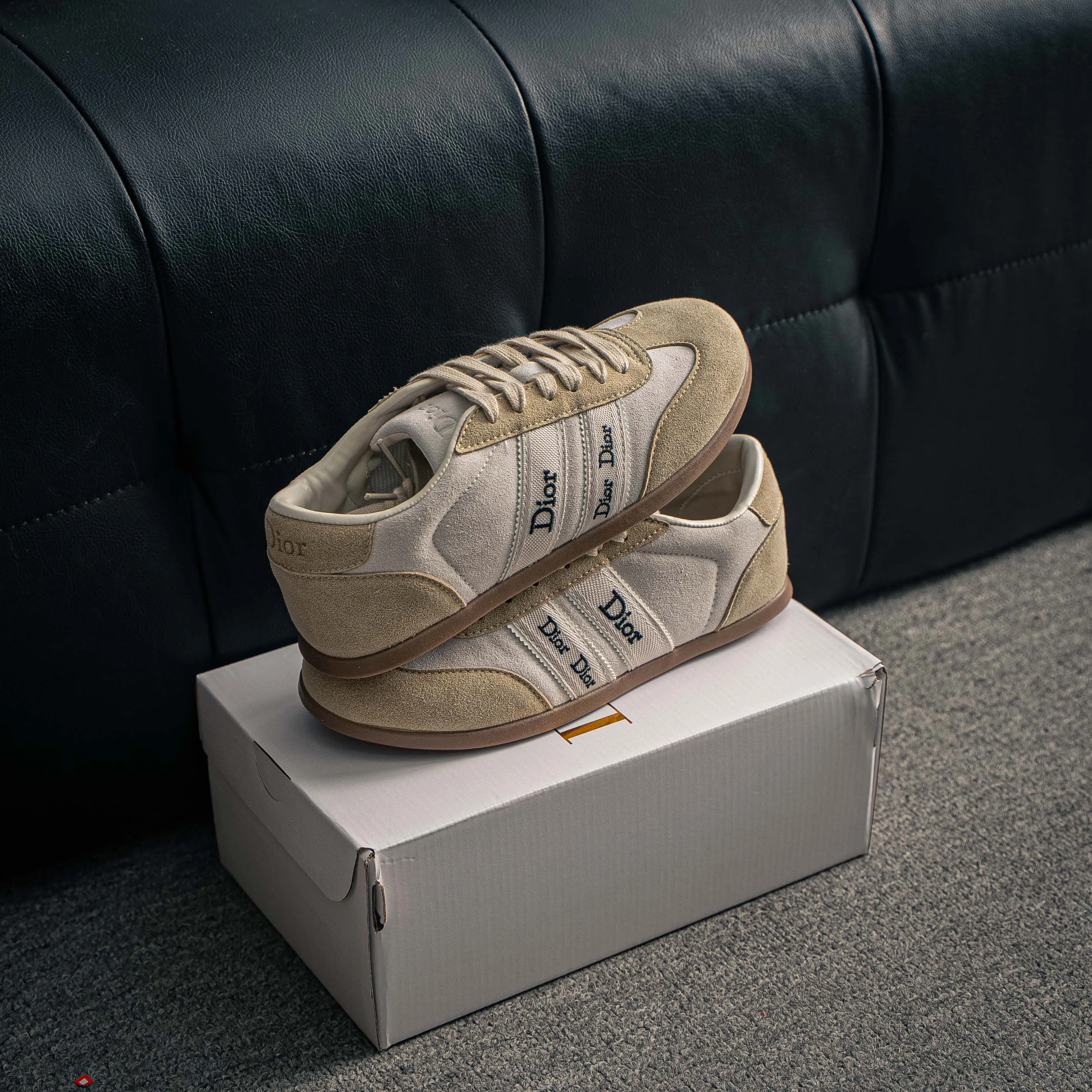 Dior Ribbon Sneaker Sneakers Shoes Dior Classic “J'adior” 。 Shoes （Suede） Cowhide Leather Shoes