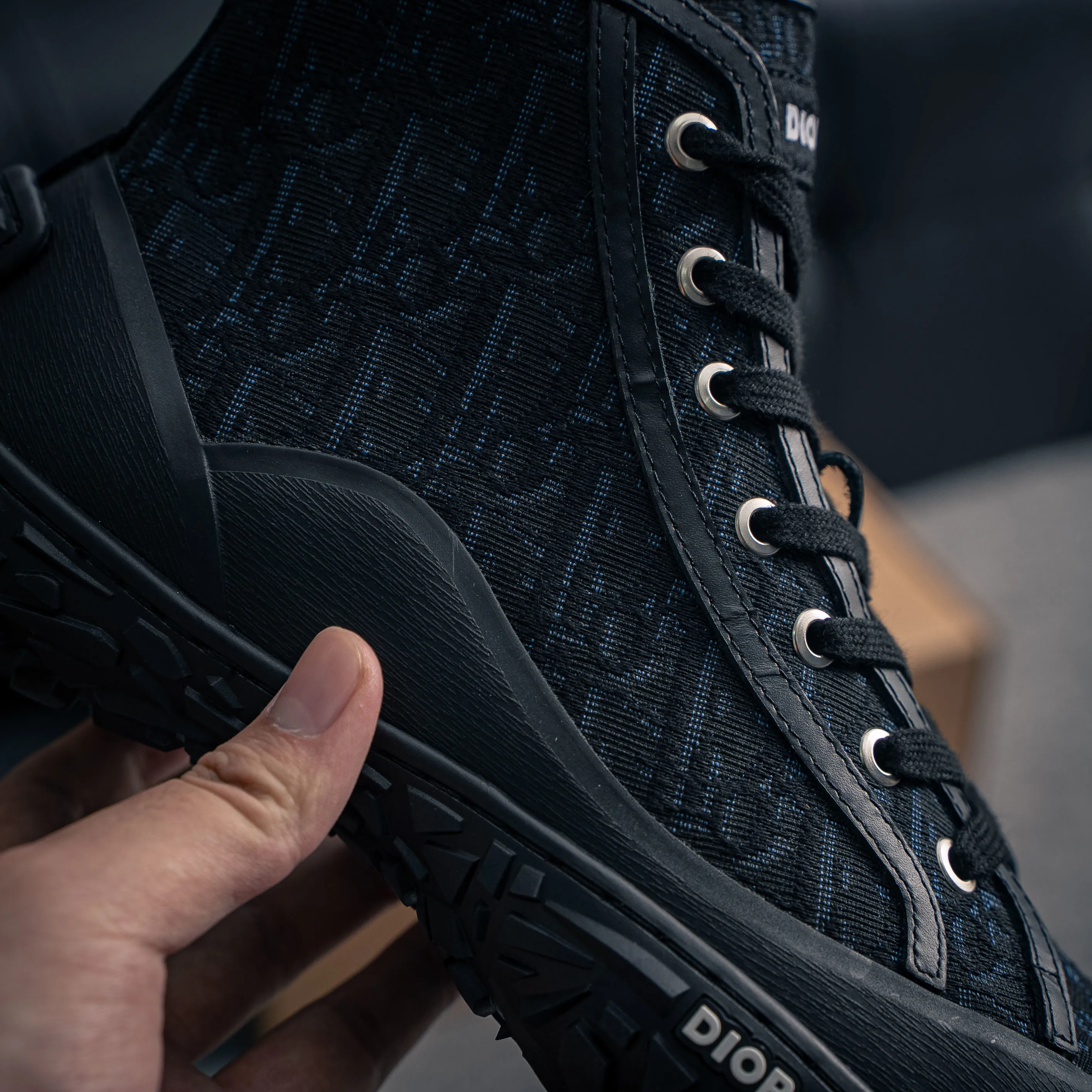 B 28 Dior Shoes High-Top Lace-Up Chunky Sneakers Dior 26ss ，“ ” Running Shoes Versatile ，