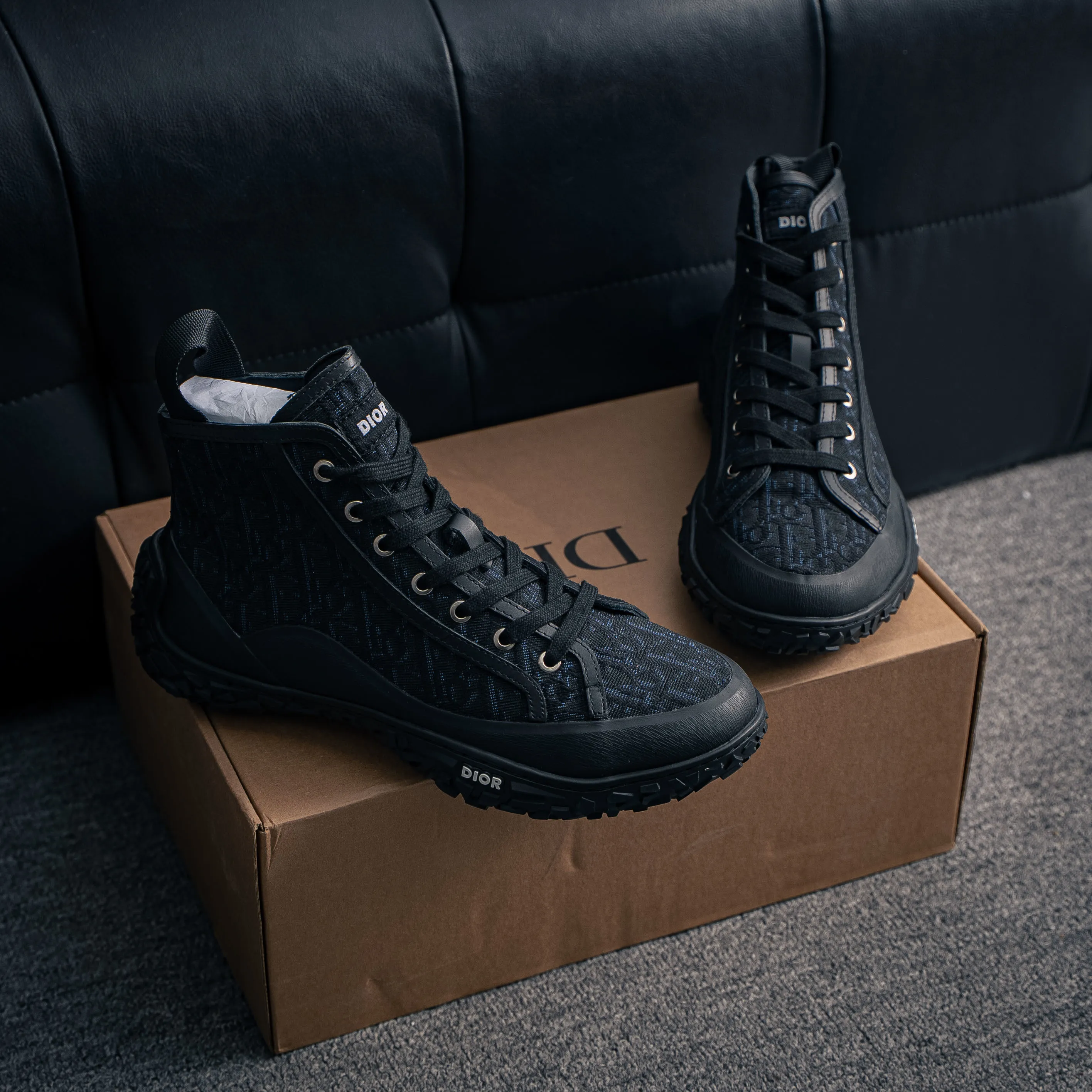 B 28 Dior Shoes High-Top Lace-Up Chunky Sneakers Dior 26ss ，“ ” Running Shoes Versatile ，