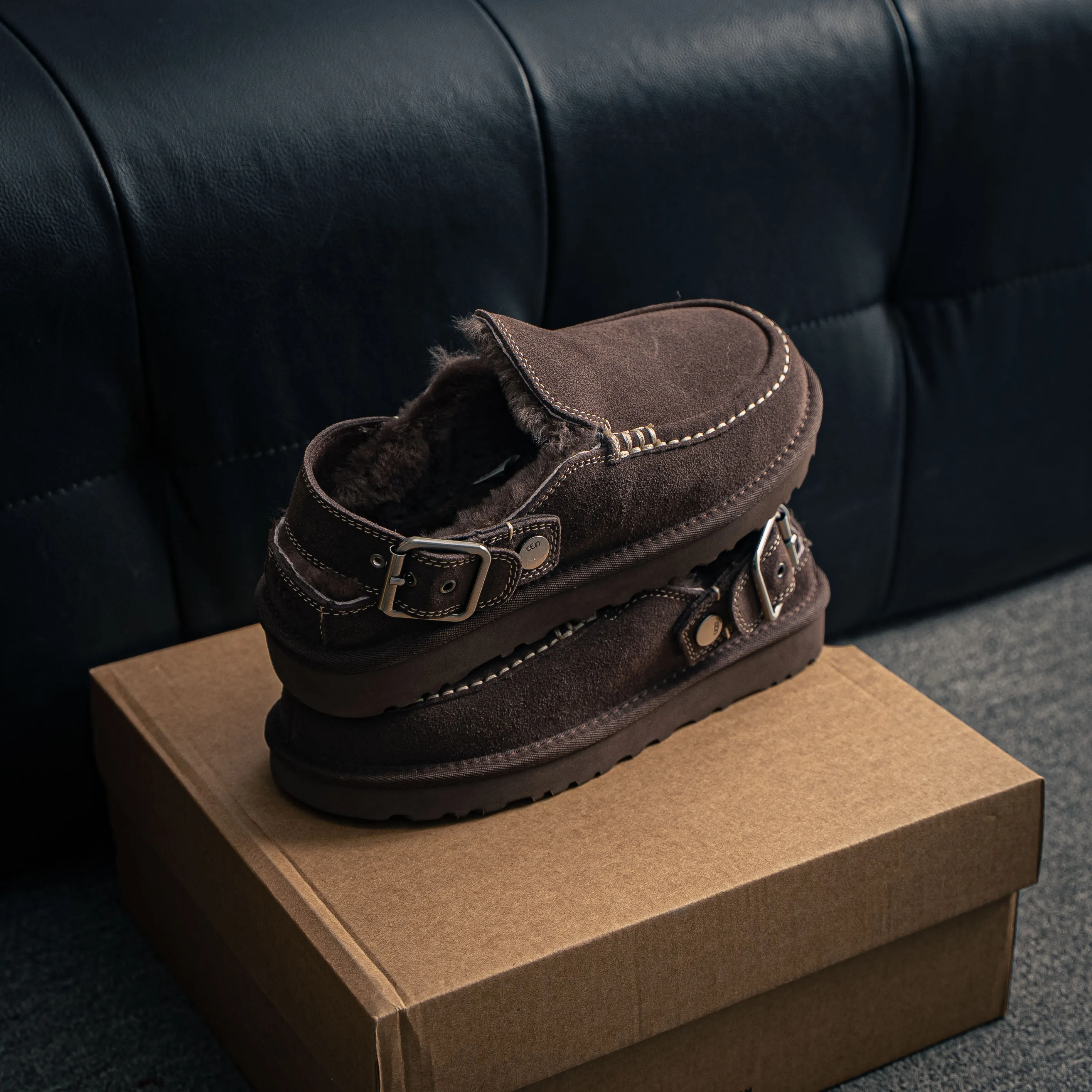 UGG Lowmel Versatile EVA Shoes Brown Shoes Shoes 5cm Platform Sole Shoes