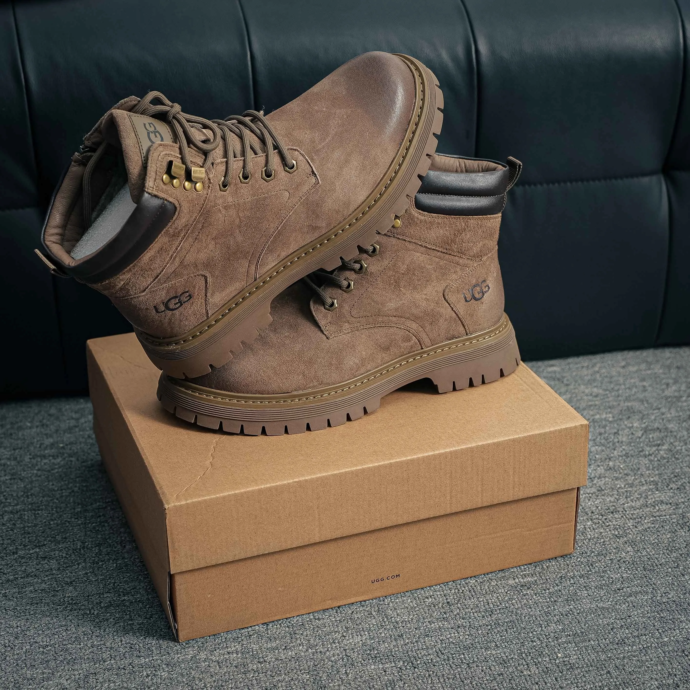 #UGG （ ） Mid-Top Martin Boots Series Quality New Arrival Cowhide Leather Shoes Cowhide Leather