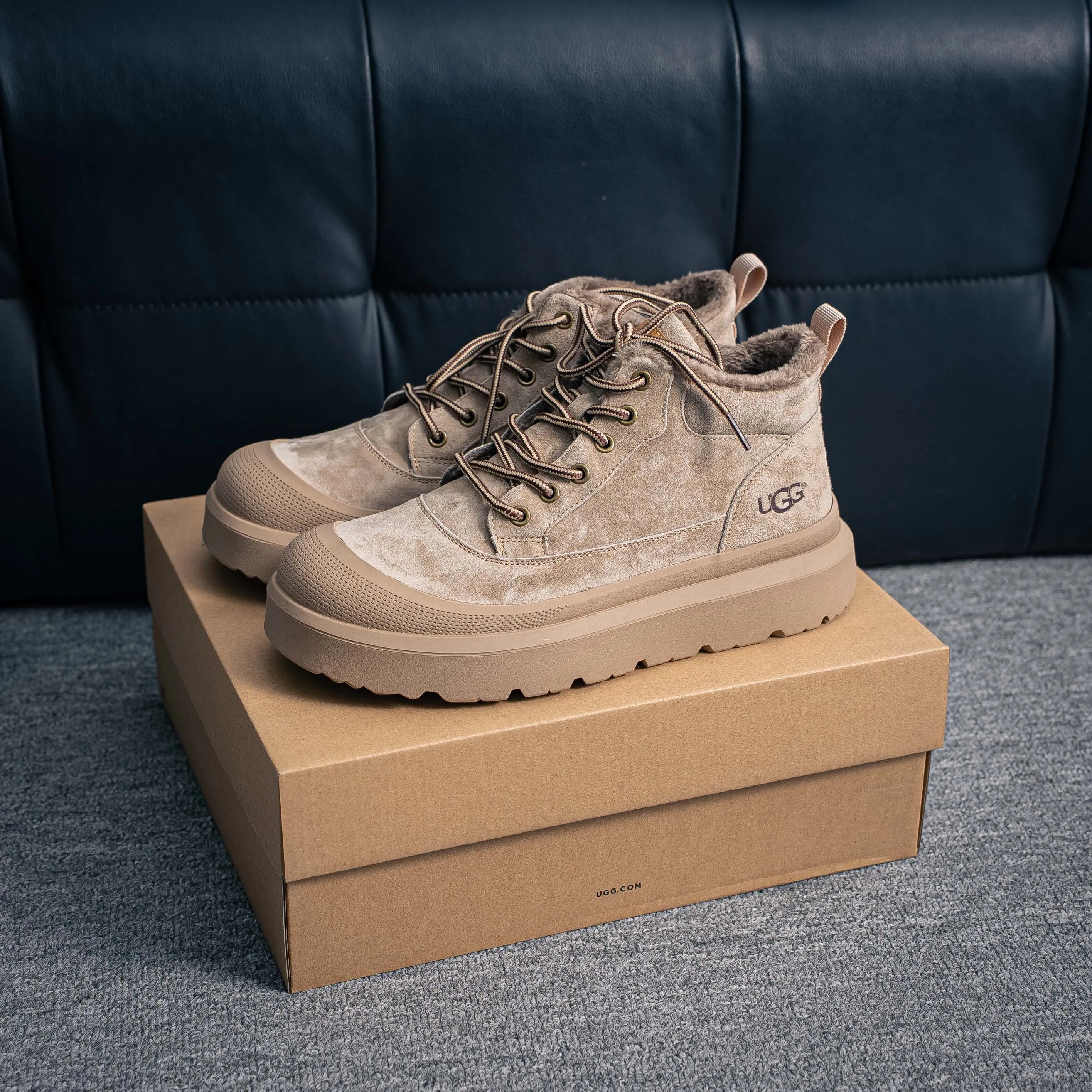 #UGG （ ） Mid-Top Shoes Martin Boots Series Quality New Arrival Cowhide Leather Shoes Cowhide Leather