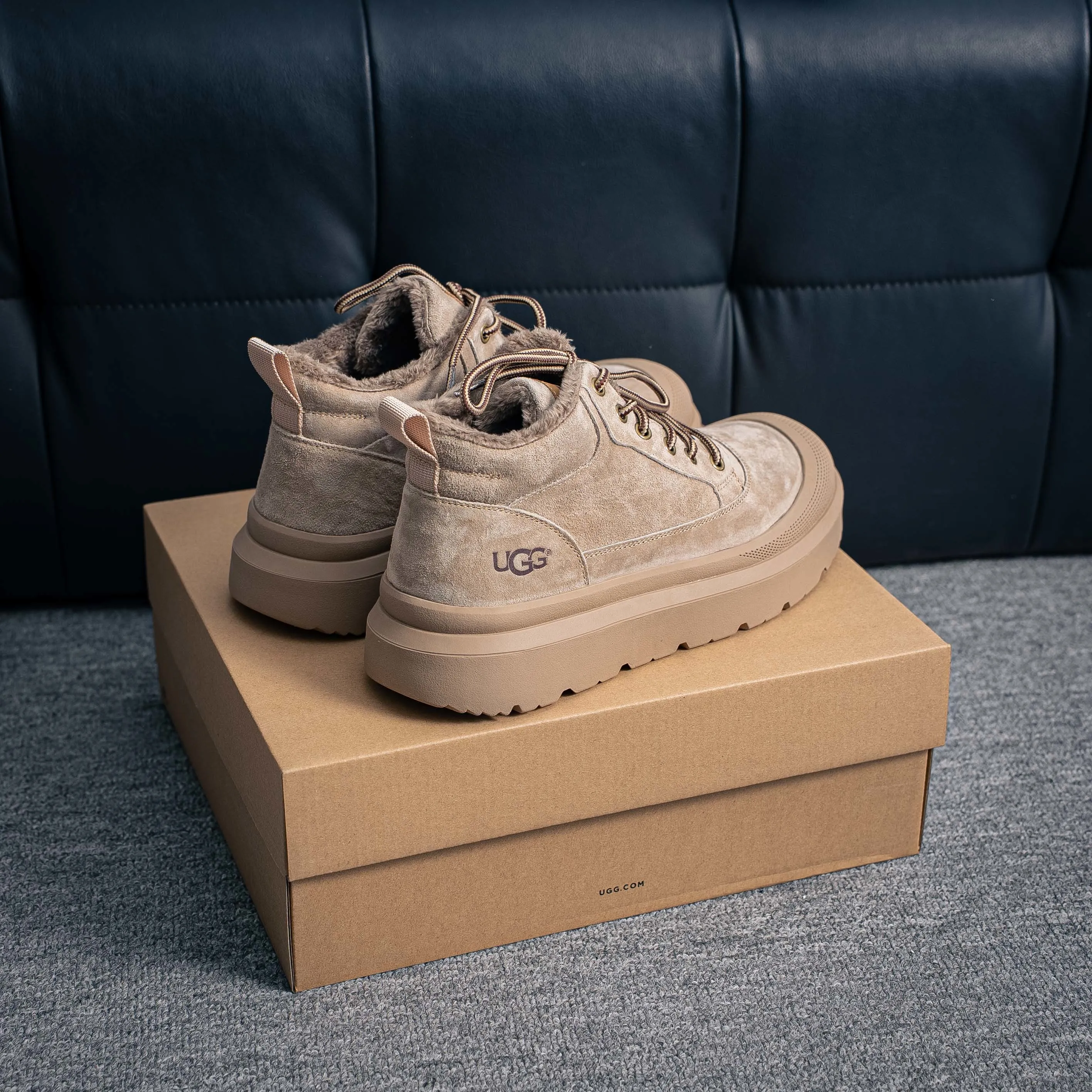 #UGG （ ） Mid-Top Shoes Martin Boots Series Quality New Arrival Cowhide Leather Shoes Cowhide Leather