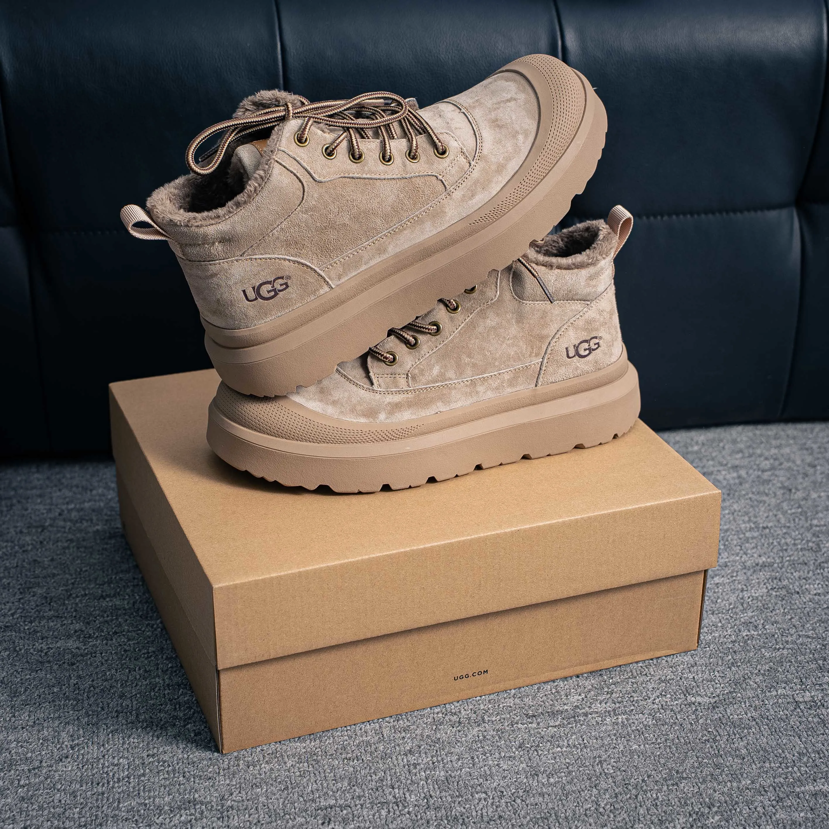 #UGG （ ） Mid-Top Shoes Martin Boots Series Quality New Arrival Cowhide Leather Shoes Cowhide Leather
