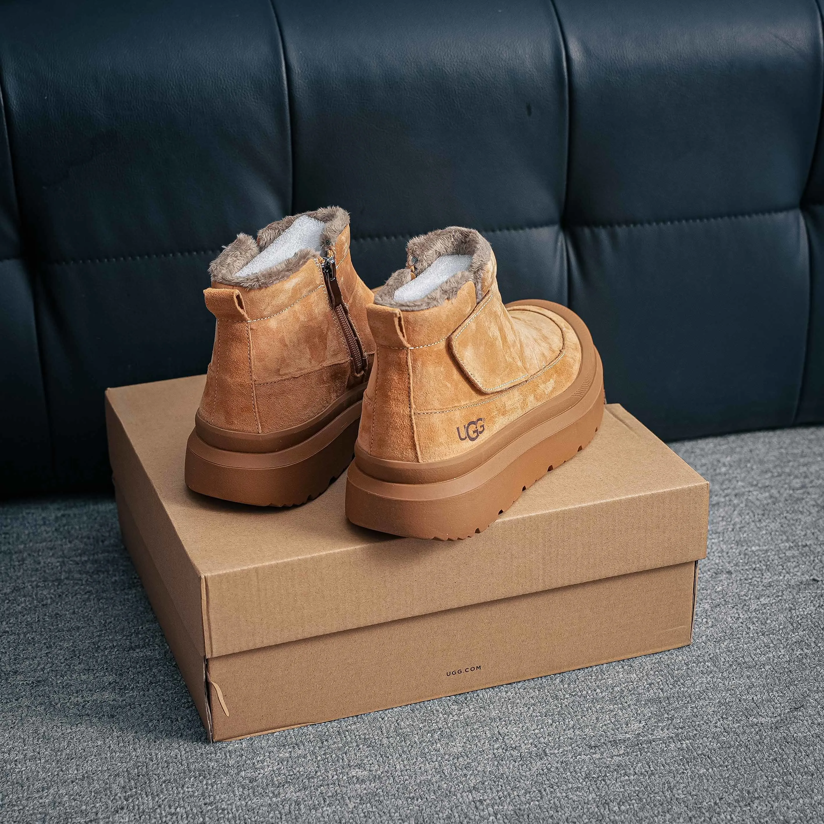 2025ss UGG High-Top Martin Boots Series Quality Modern Non-Slip Lace-Up TPU Top-Grain Cowhide Genuine Leather Shoes