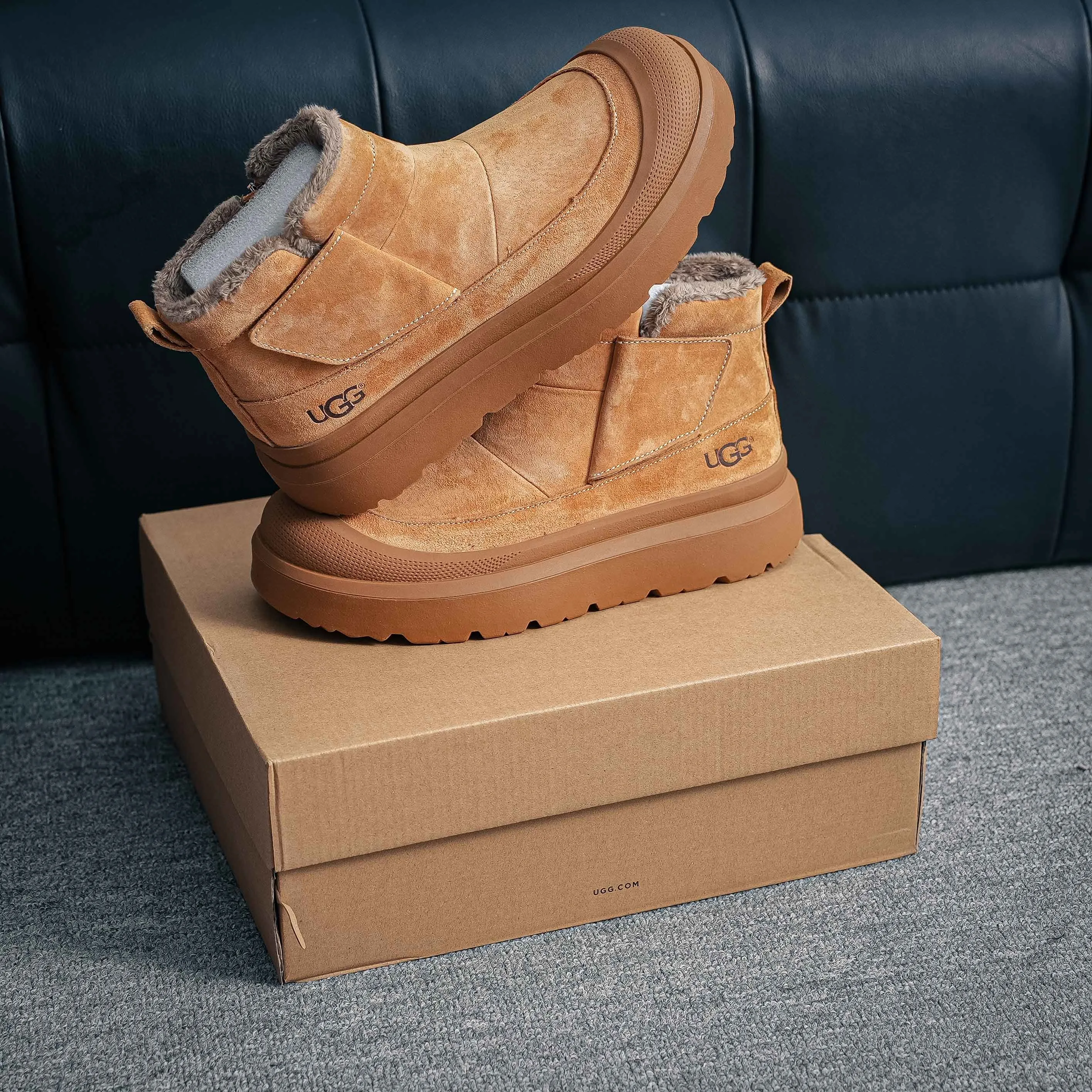 2025ss UGG High-Top Martin Boots Series Quality Modern Non-Slip Lace-Up TPU Top-Grain Cowhide Genuine Leather Shoes