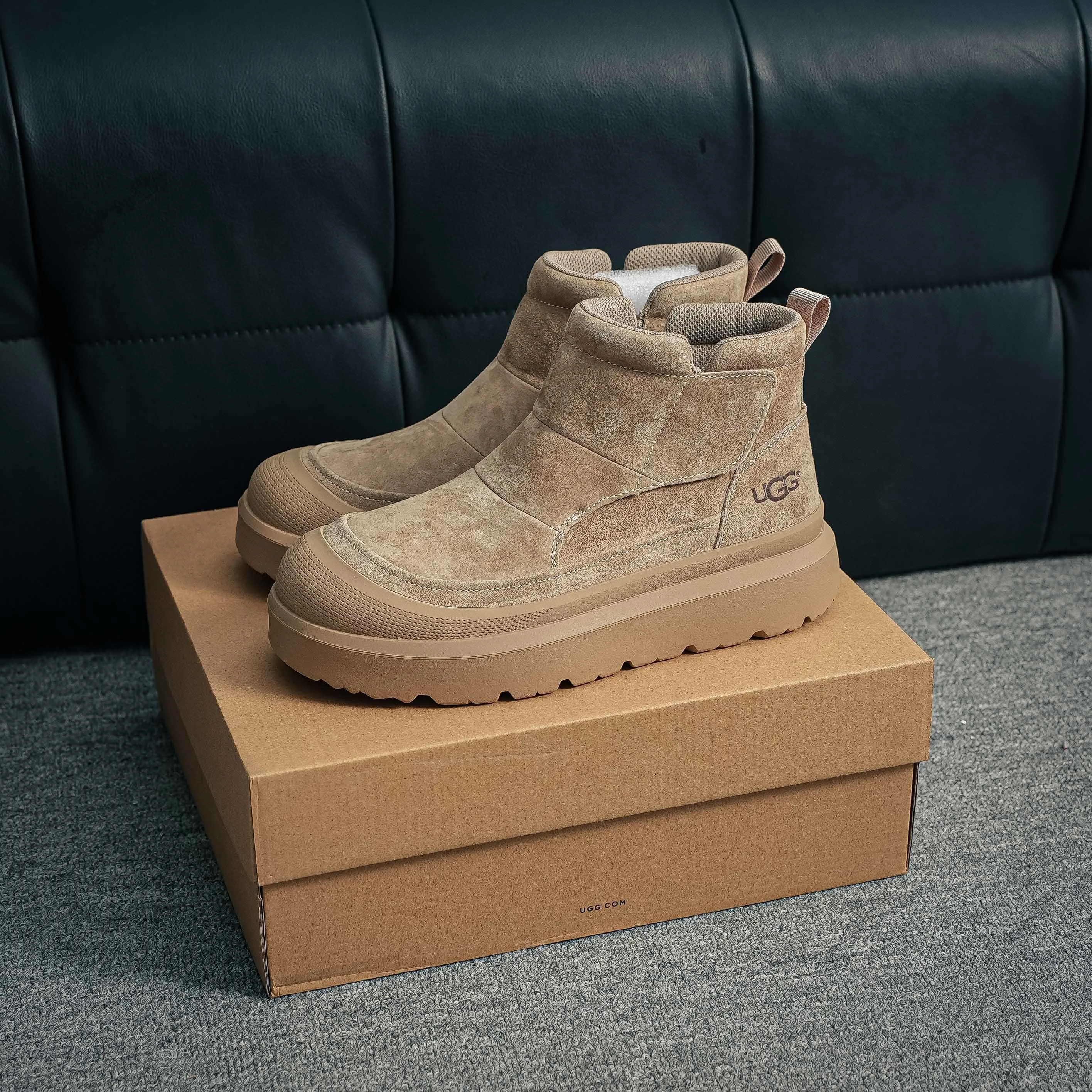 2025ss UGG High-Top Martin Boots Series Quality Modern Non-Slip Lace-Up TPU Top-Grain Cowhide Genuine Leather