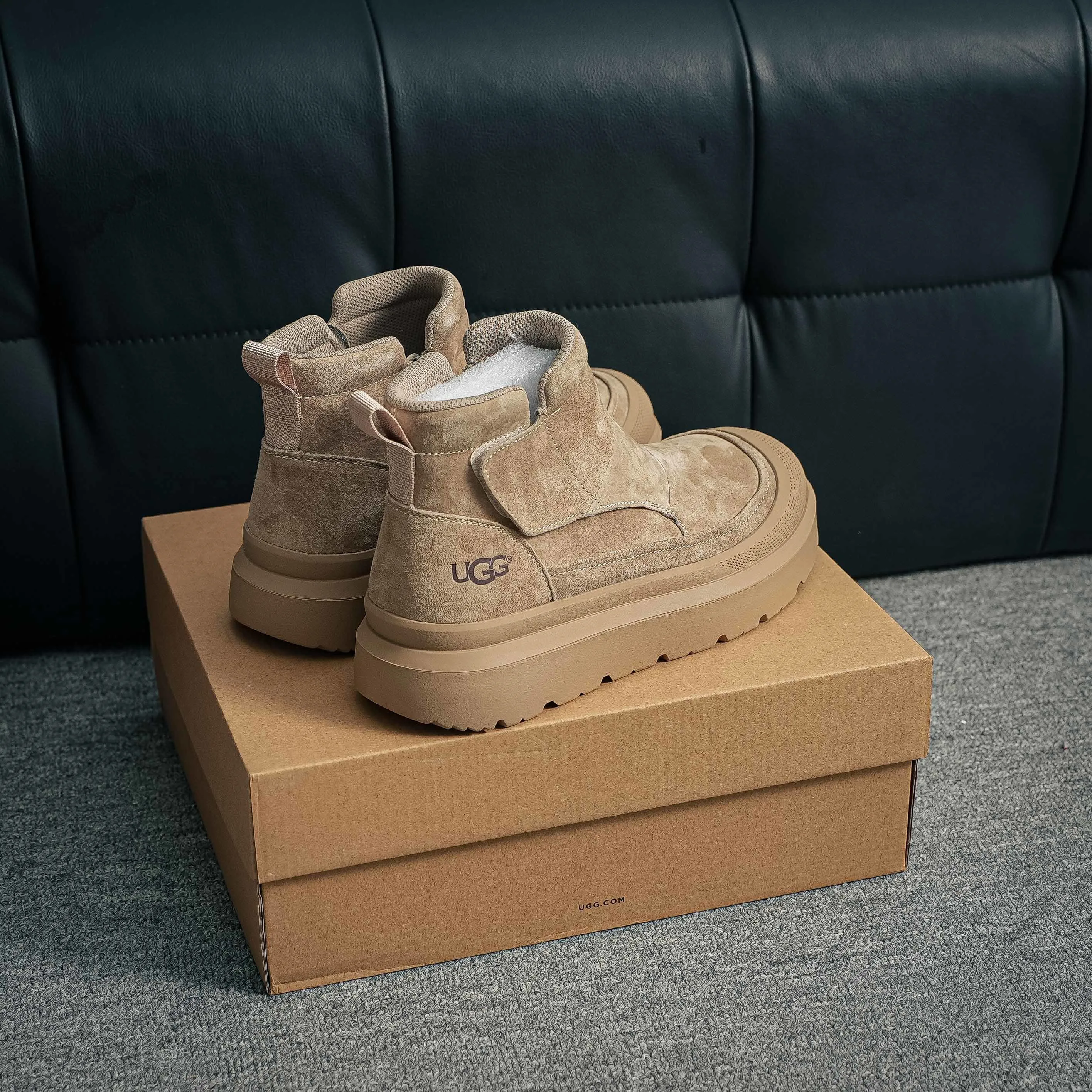 2025ss UGG High-Top Martin Boots Series Quality Modern Non-Slip Lace-Up TPU Top-Grain Cowhide Genuine Leather