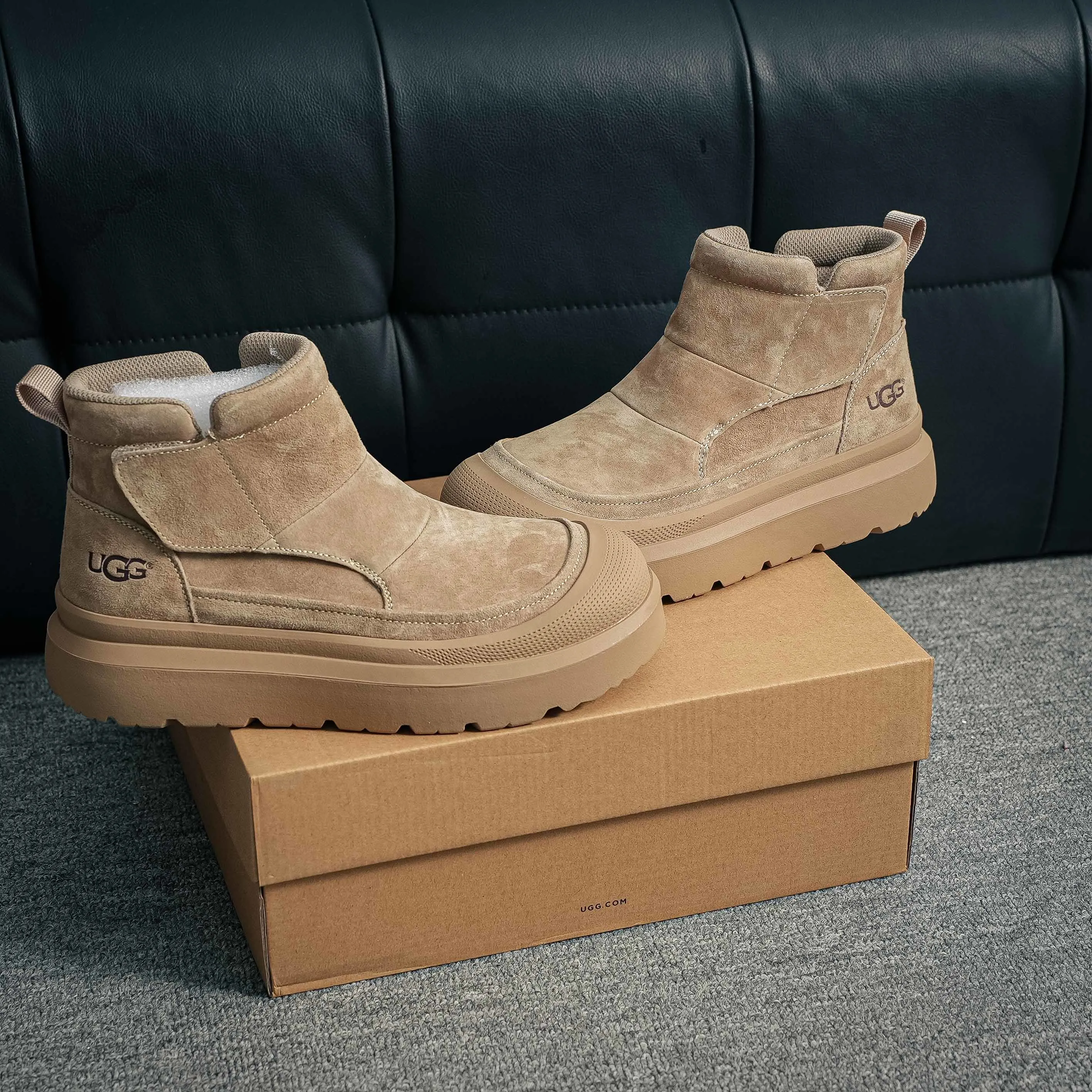 2025ss UGG High-Top Martin Boots Series Quality Modern Non-Slip Lace-Up TPU Top-Grain Cowhide Genuine Leather