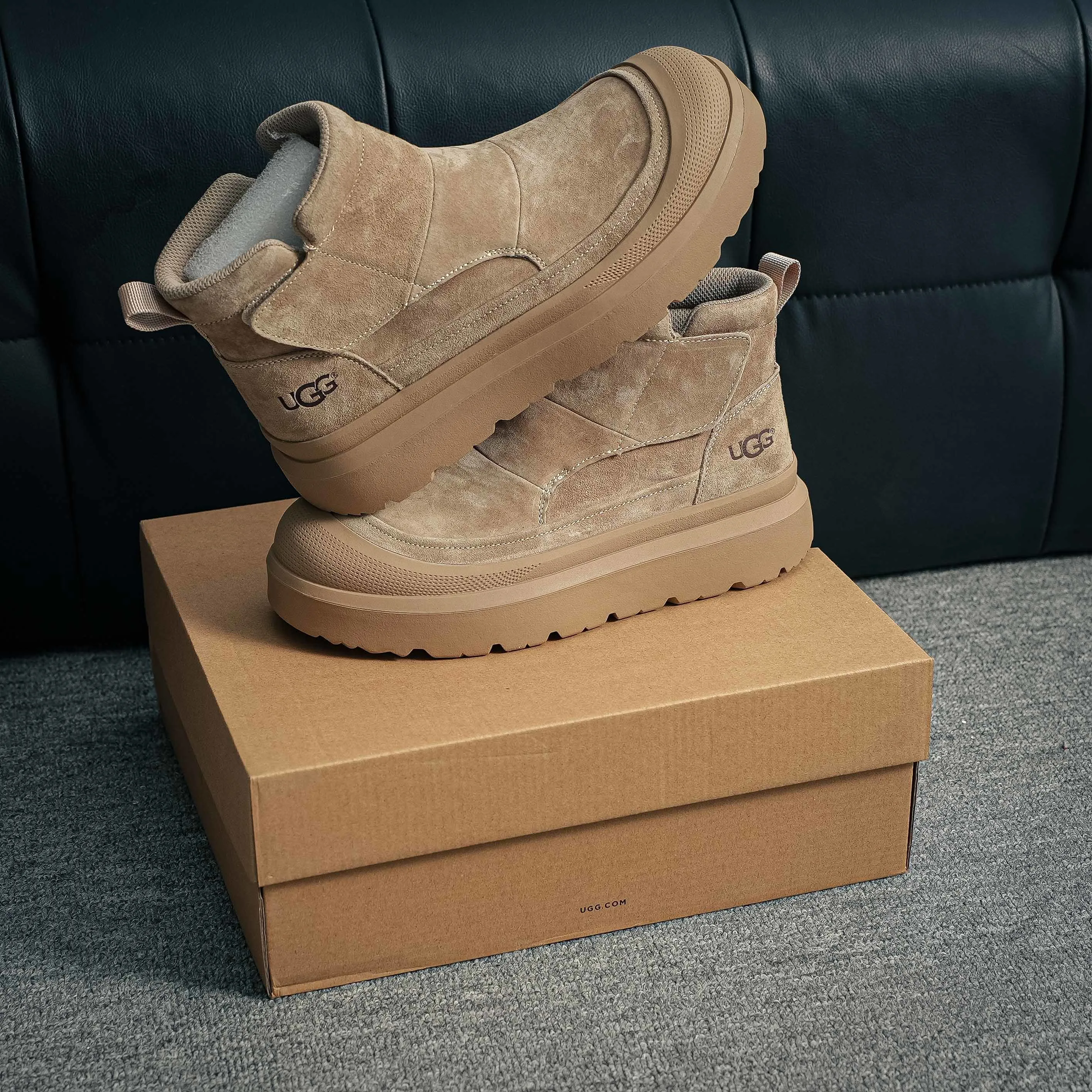 2025ss UGG High-Top Martin Boots Series Quality Modern Non-Slip Lace-Up TPU Top-Grain Cowhide Genuine Leather