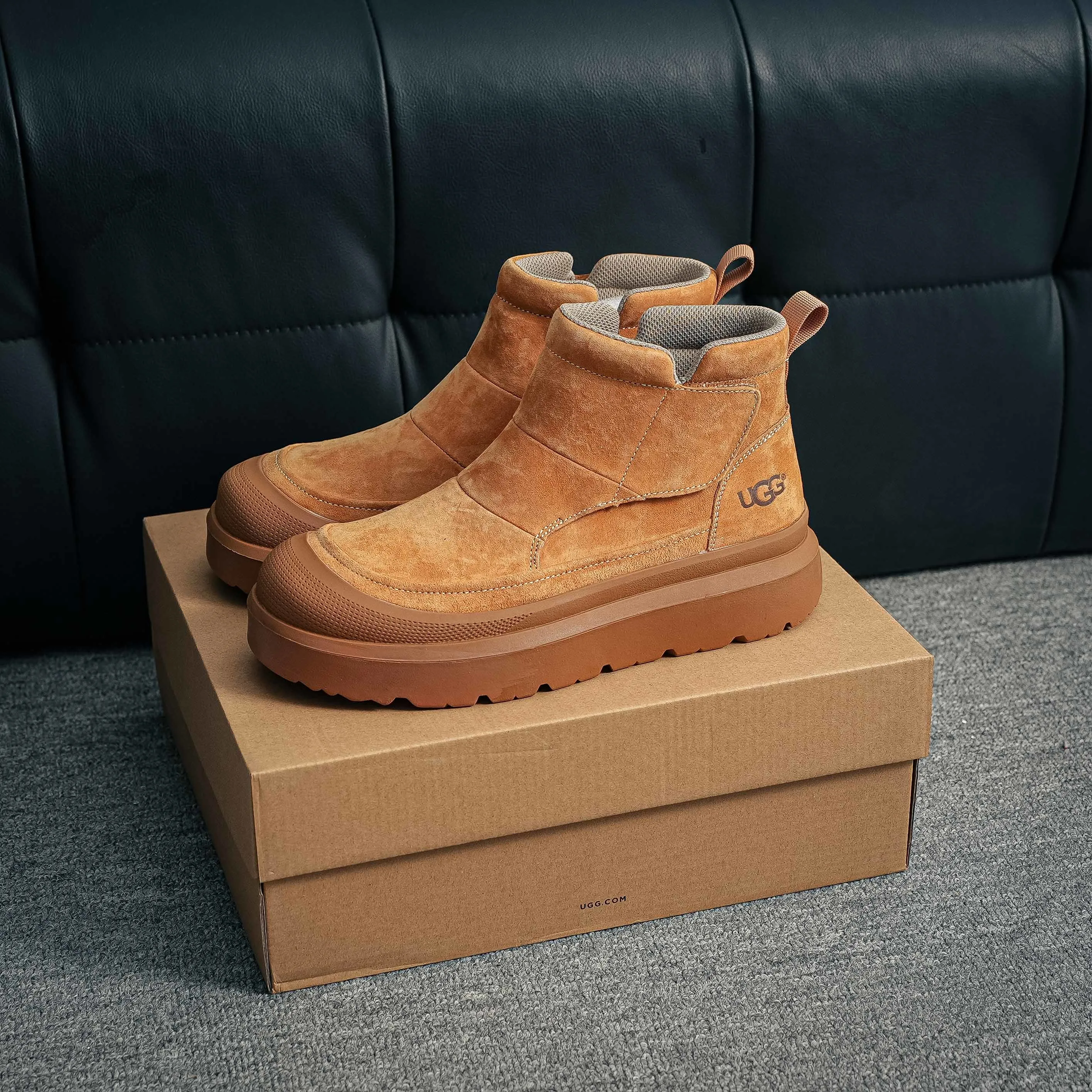 2025ss UGG High-Top Martin Boots Series Quality Modern Non-Slip Lace-Up TPU Top-Grain Cowhide Genuine Leather