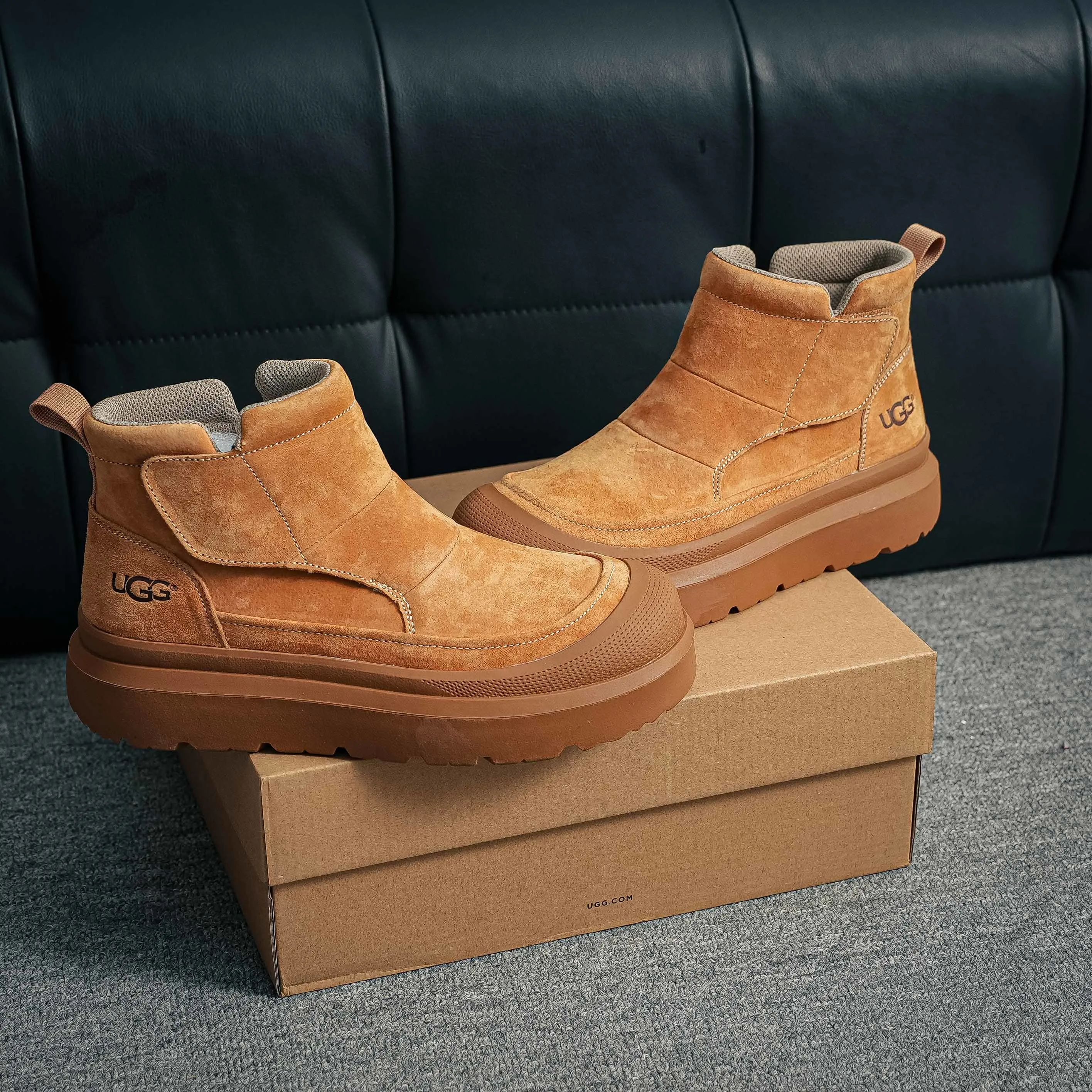 2025ss UGG High-Top Martin Boots Series Quality Modern Non-Slip Lace-Up TPU Top-Grain Cowhide Genuine Leather