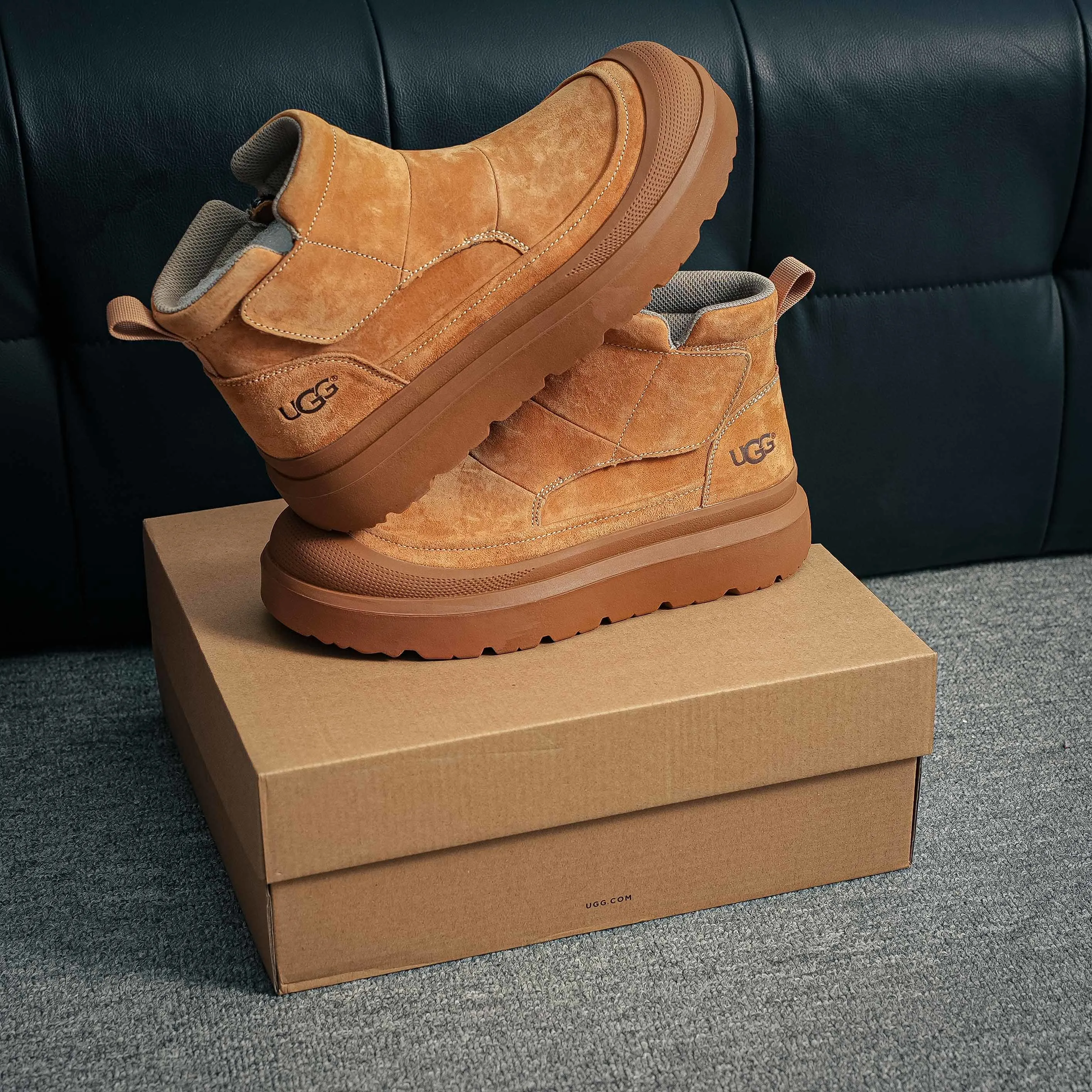 2025ss UGG High-Top Martin Boots Series Quality Modern Non-Slip Lace-Up TPU Top-Grain Cowhide Genuine Leather