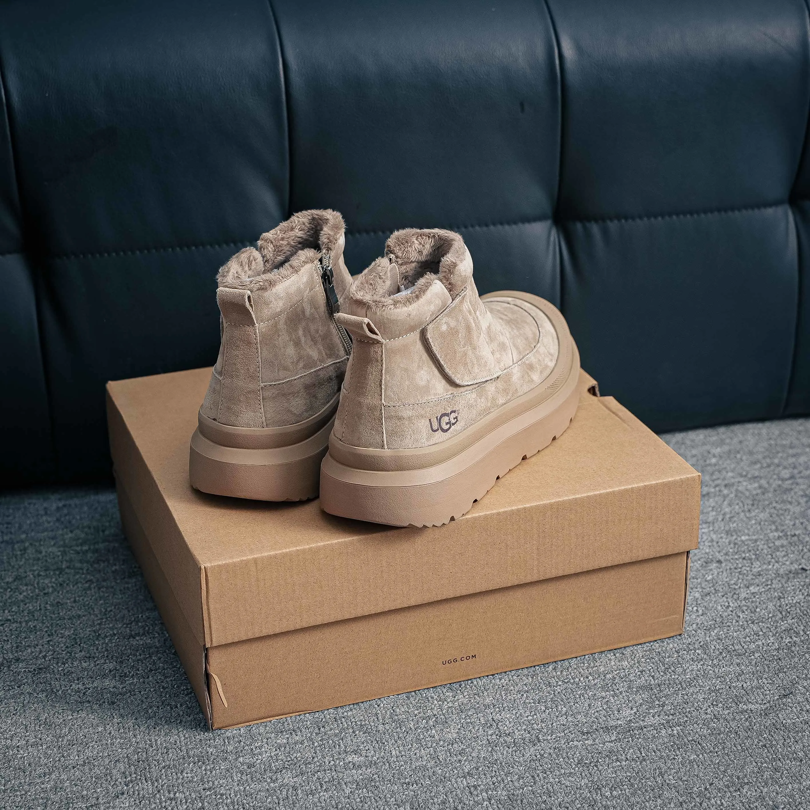 2025ss UGG High-Top Martin Boots Series Quality Modern Non-Slip Lace-Up TPU Top-Grain Cowhide Genuine Leather Shoes