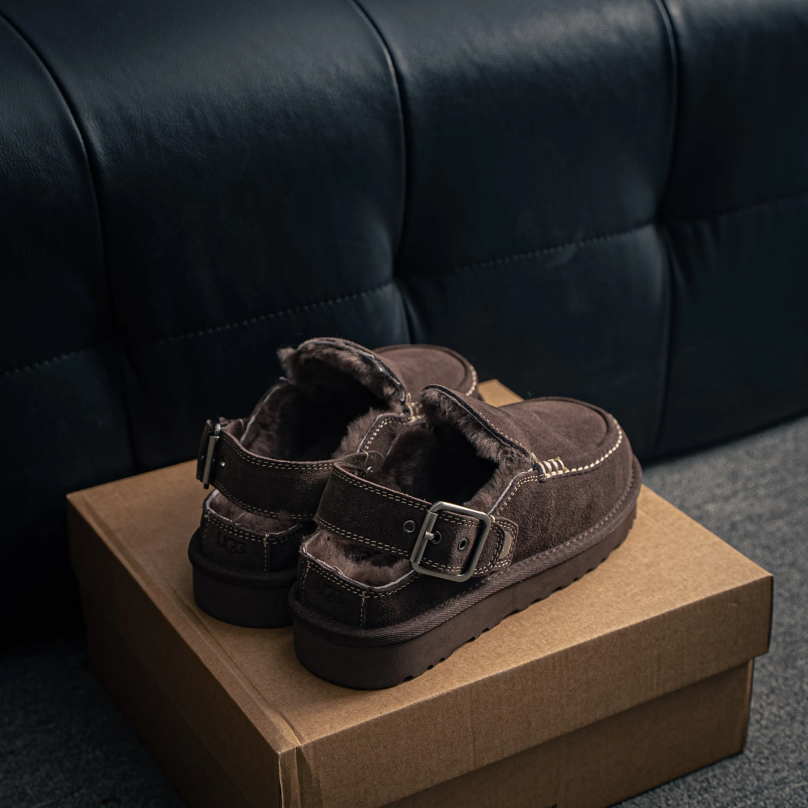 UGG Lowmel Versatile EVA Shoes Brown Shoes Shoes 5cm Platform Sole Shoes