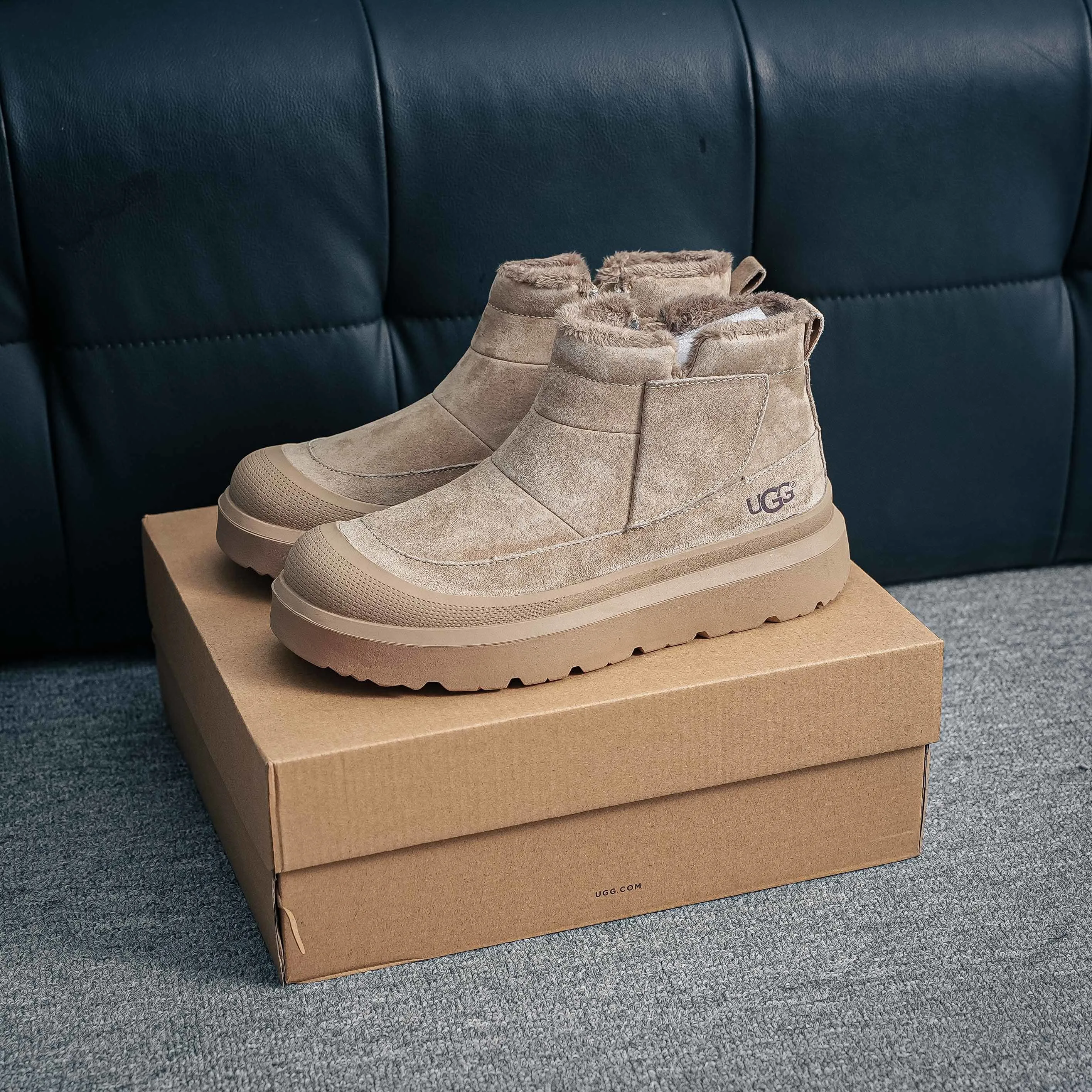 2025ss UGG High-Top Martin Boots Series Quality Modern Non-Slip Lace-Up TPU Top-Grain Cowhide Genuine Leather Shoes
