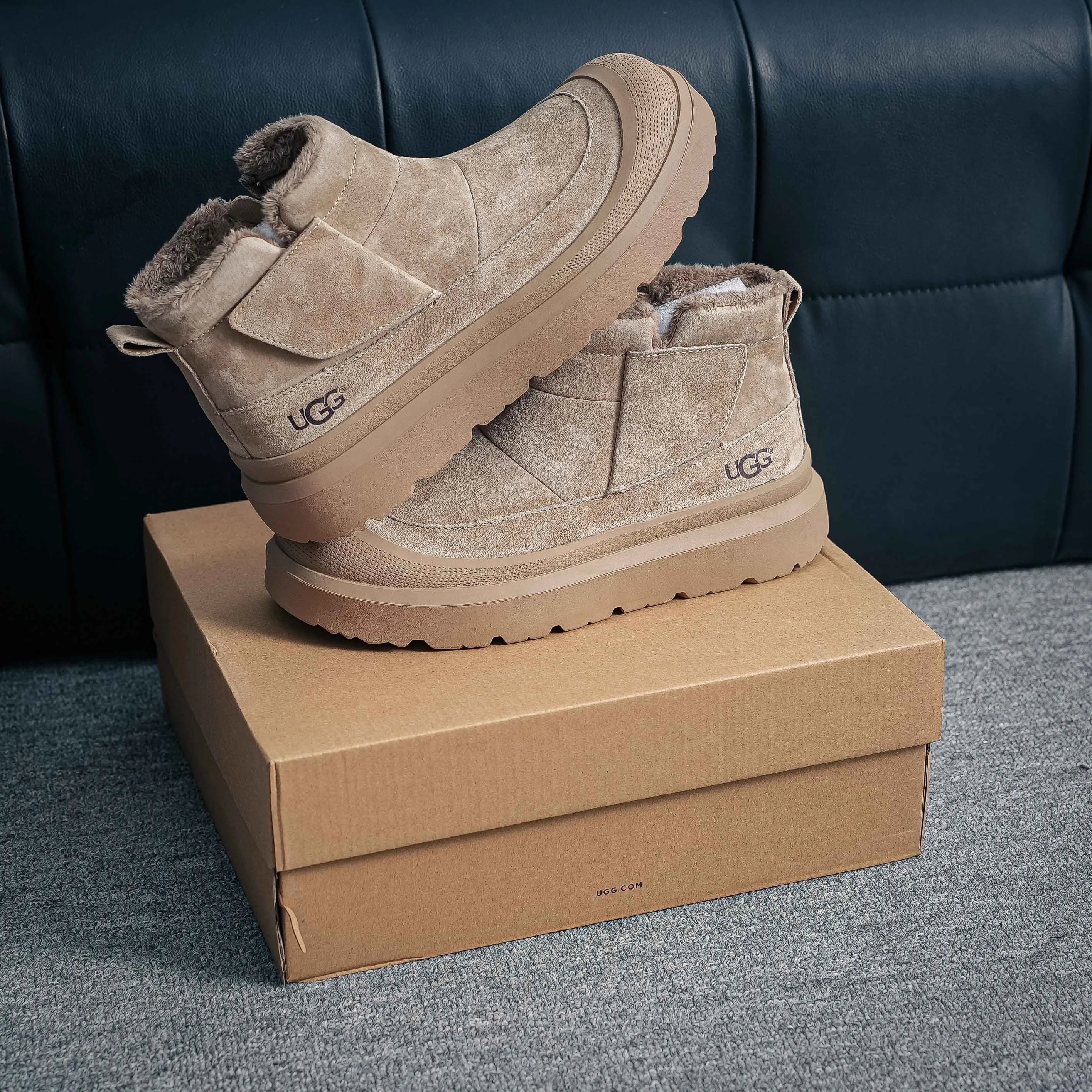 2025ss UGG High-Top Martin Boots Series Quality Modern Non-Slip Lace-Up TPU Top-Grain Cowhide Genuine Leather Shoes